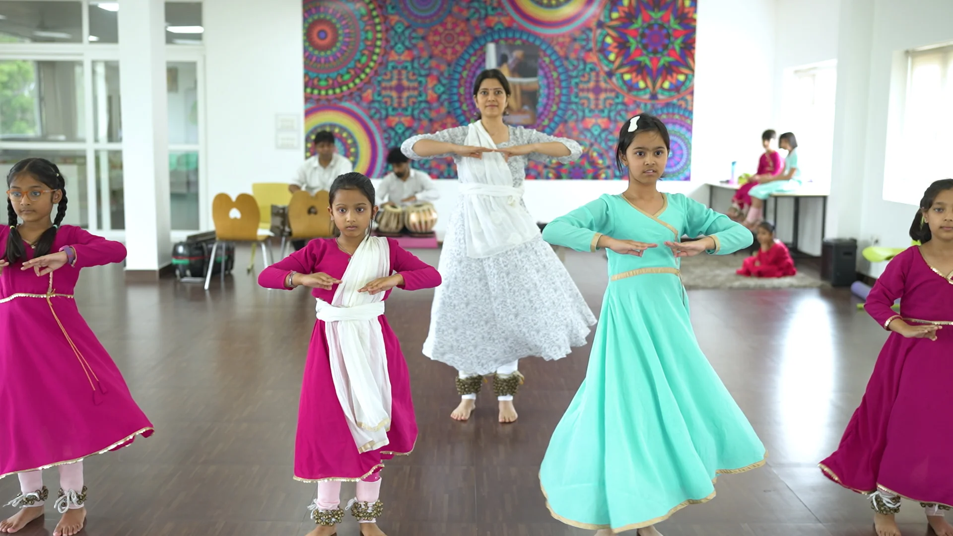 Kathak class at B.P. Jain Skill Development Center