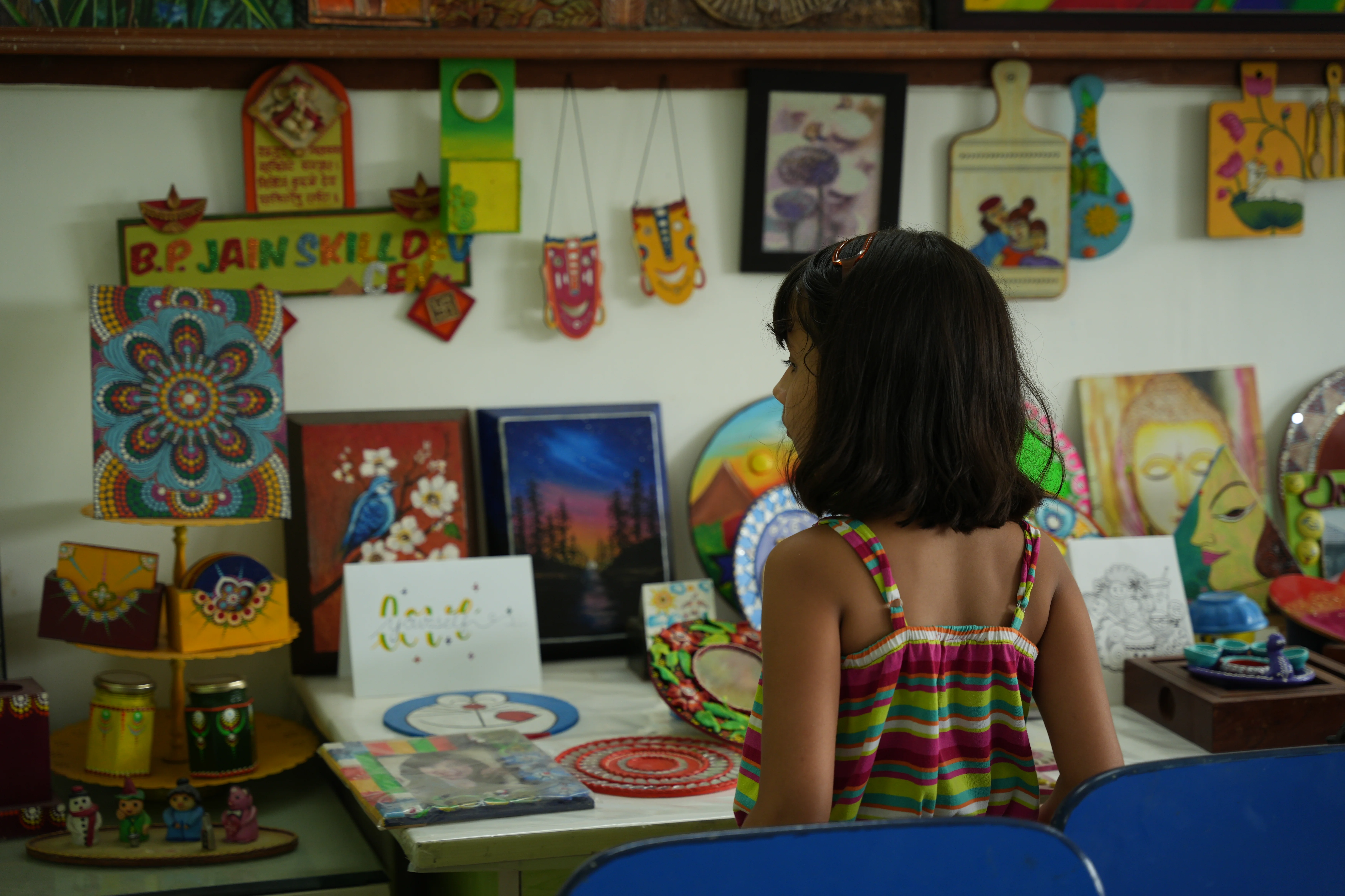 Art & Craft class at B.P. Jain Skill Development Center