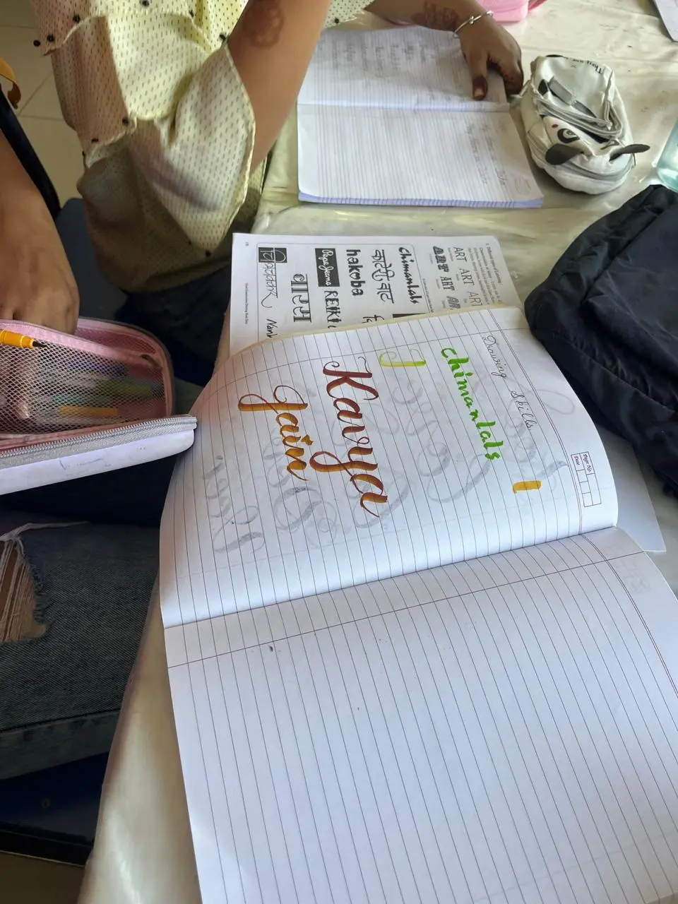 Calligraphy session photo 7