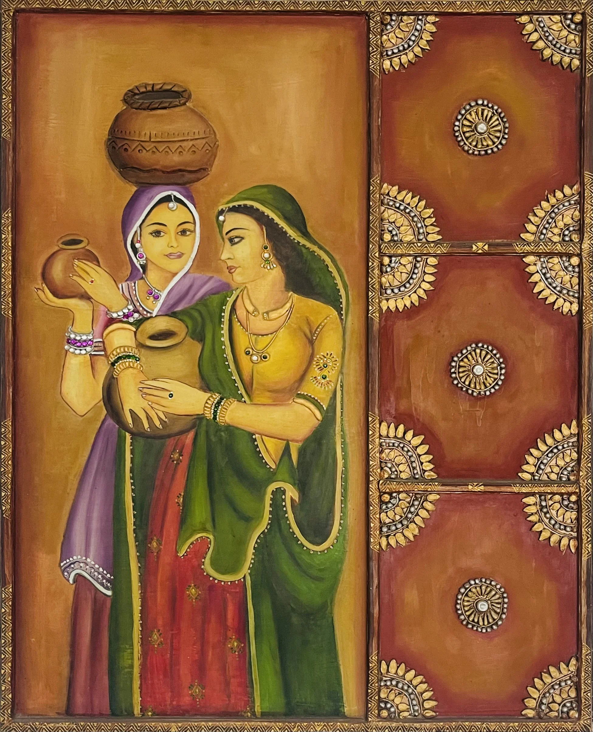 Traditional Women Panel Art